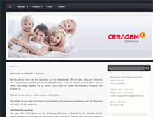 Tablet Screenshot of ceragem-dortmund.de